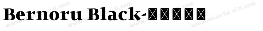Bernoru Black字体转换